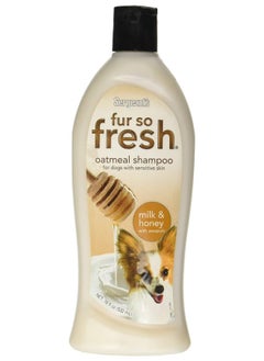 Sergeant's Sergeant’s Fur-So-Fresh Oatmeal Dog Grooming Shampoo for Sensitive Skin, Milk and Honey Scent, Dog Bath Product, 18oz  - Image 1