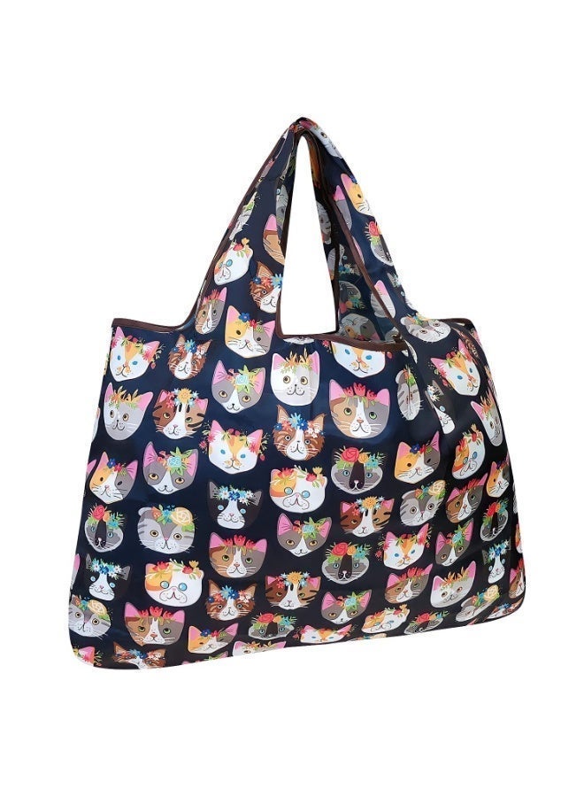 Foldable Reusable Grocery Shopping Bags, Eco-Friendly Waterproof Tote Bags, Lightweight Durable Heavy Duty, Foldable Fits in Pocket, Machine Washable for Daily Travel Shopping - Image 1