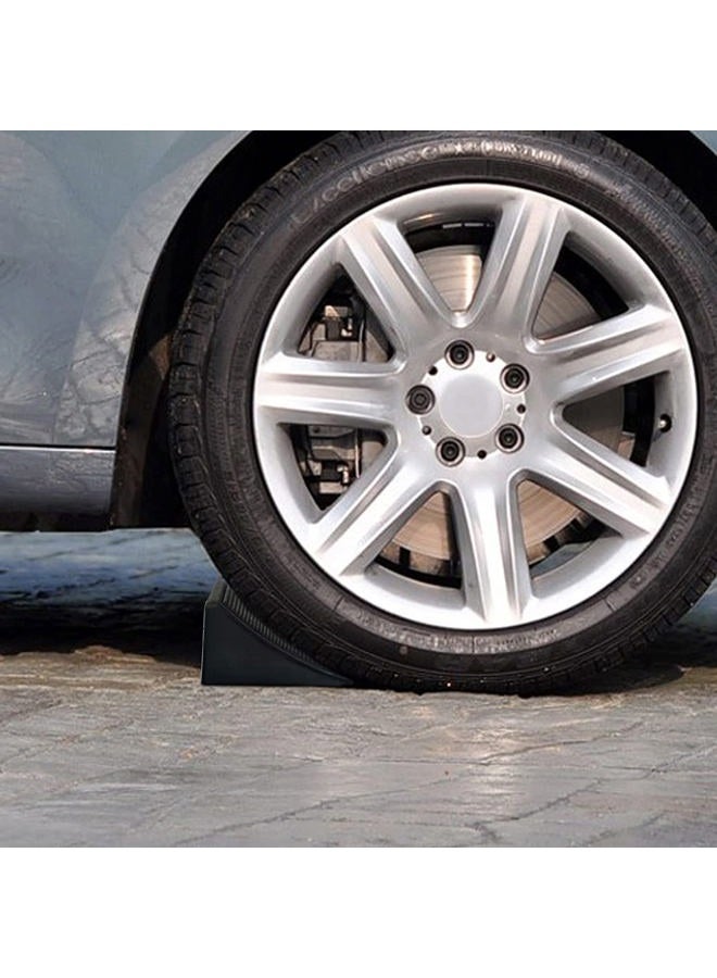 Fasmov 4 Pack Solid Rubber Heavy Duty Wheel Chock, Premium Chock for Car, Travel Trailers, RV, Truck, and ATV - Image 5