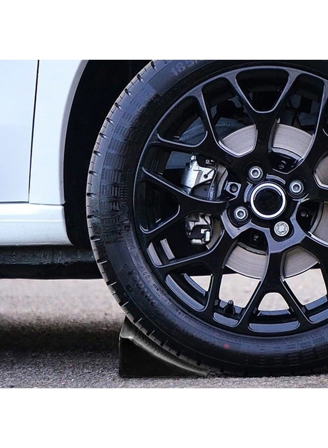 Fasmov 4 Pack Solid Rubber Heavy Duty Wheel Chock, Premium Chock for Car, Travel Trailers, RV, Truck, and ATV - Image 4