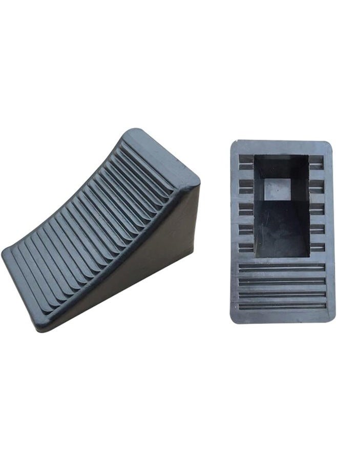 Fasmov 4 Pack Solid Rubber Heavy Duty Wheel Chock, Premium Chock for Car, Travel Trailers, RV, Truck, and ATV - Image 2