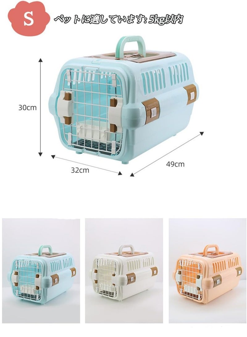 Durable Pet Crate for Small and Medium Dogs, Cats, and Small Animals – Lightweight, Washable, with Top & Front Opening Door, Ventilated, Travel-Friendly, and Easy Assembly - Image 2