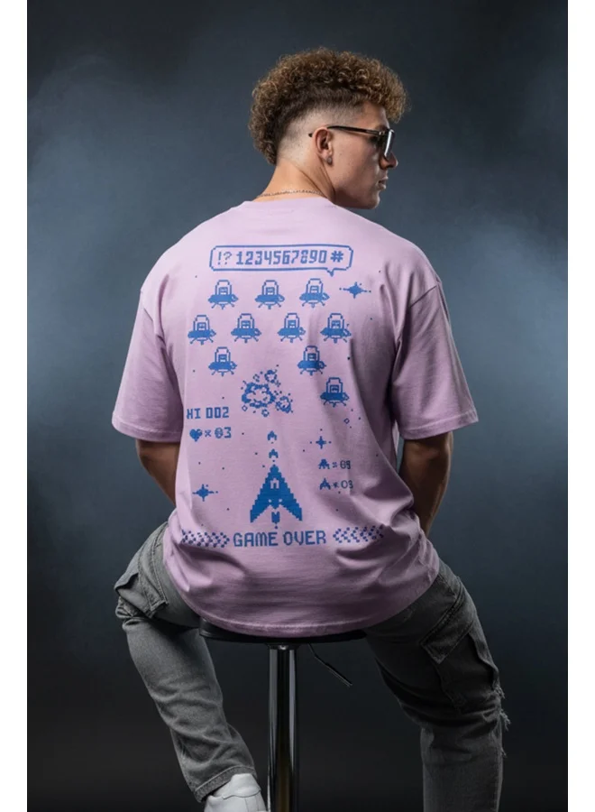 Veirdo Veirdo®_Pure Cotton Oversized Loose Baggy Fit Round Neck Half Sleeve Cool Graphic Printed T-Shirt for Men & Boys (Sizes: S to 2XL) (OS_100_123GMOVR_LLC_S)