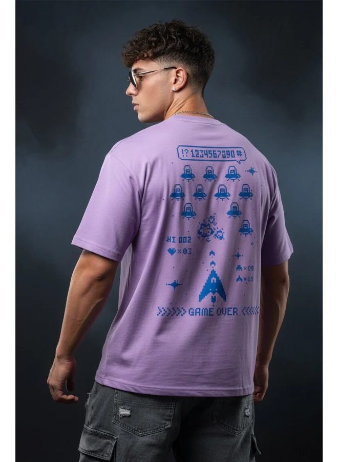Veirdo Veirdo®_Pure Cotton Oversized Loose Baggy Fit Round Neck Half Sleeve Cool Graphic Printed T-Shirt for Men & Boys (Sizes: S to 2XL) (OS_100_123GMOVR_LLC_S)