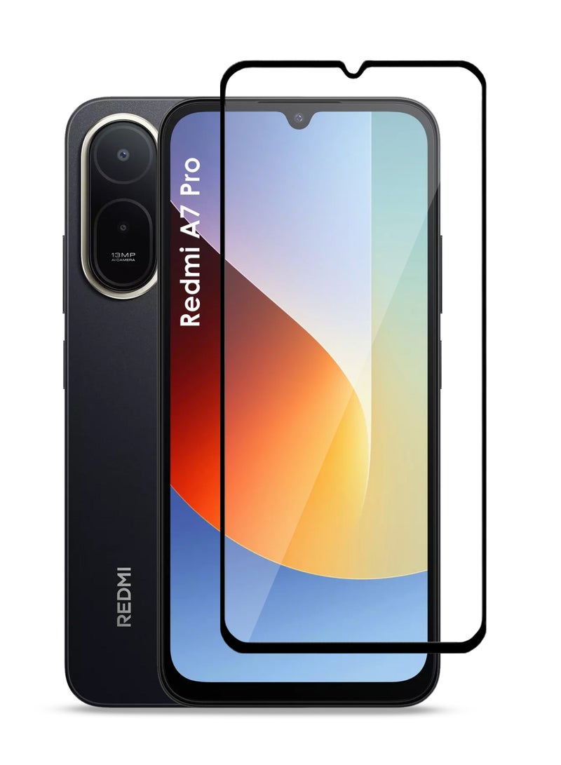JOMILA Xiaomi Redmi A7 Pro Screen Protector - Premium Full Screen Tempered Glass For Xiaomi Redmi A7 Pro , High Transparency, Delicate Touch, Anti-Explosion, Smooth Arc Edges, Easy Installation - Image 1