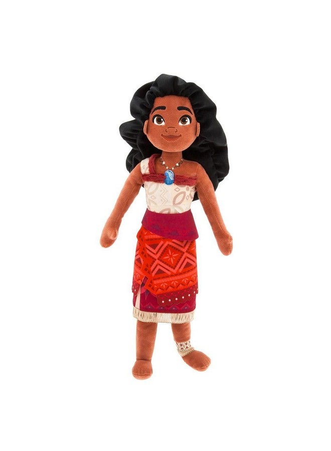 Disney store دميّة موانا 2 الرسمية من متجر ديزني مع نحت قماش مفصل وميزات مطرزة وفستان بطبعة تابا - دمية ديزني القماشية مع قلادة قلب تي فيتي المعدنية، مستوحاة من موانا 2 - Image 1