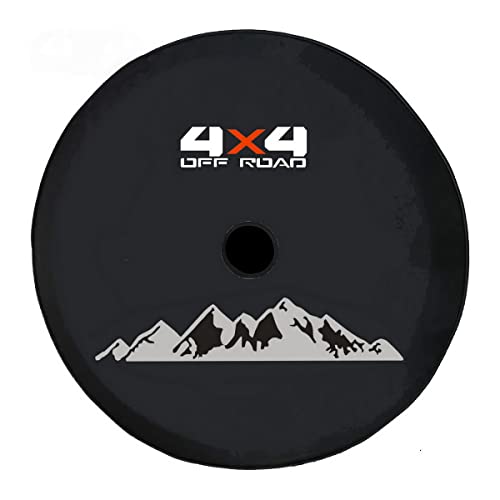 Aolowewin for Jeep Spare Tire Cover with Camera Hole Camera Hole Position Holder Spare Wheel Protector fit for Wrangler Compass XL Size 24575R17 25570R18 28570R17 - Image 1