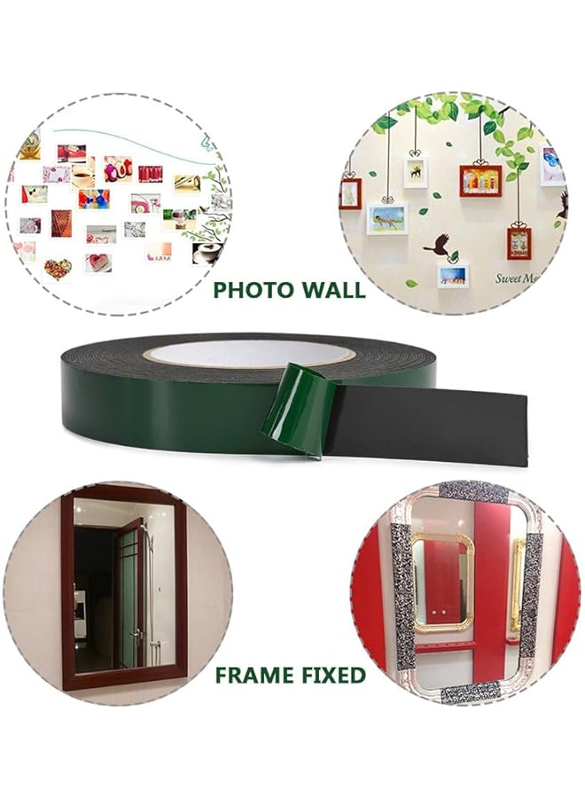 erorex Foam Tape Double Sided Waterproof Mounting Tape Adhesive Sponge Tape For Automotive Grade Car Trims Number Plate Fixing 10M*L 2.5Cm*W - Image 5