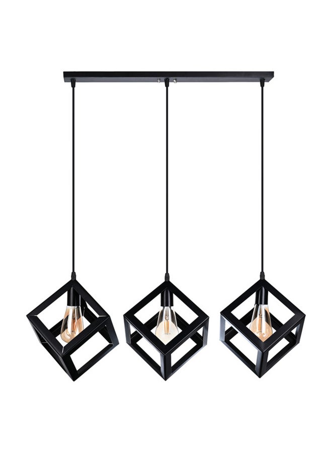 El Rawda Lighting Bura Ceiling Lamp | modern decorative LED E27 pendant light ceiling lamp hanging | suitable for any room | Color: Black | Size: 70x70 cm