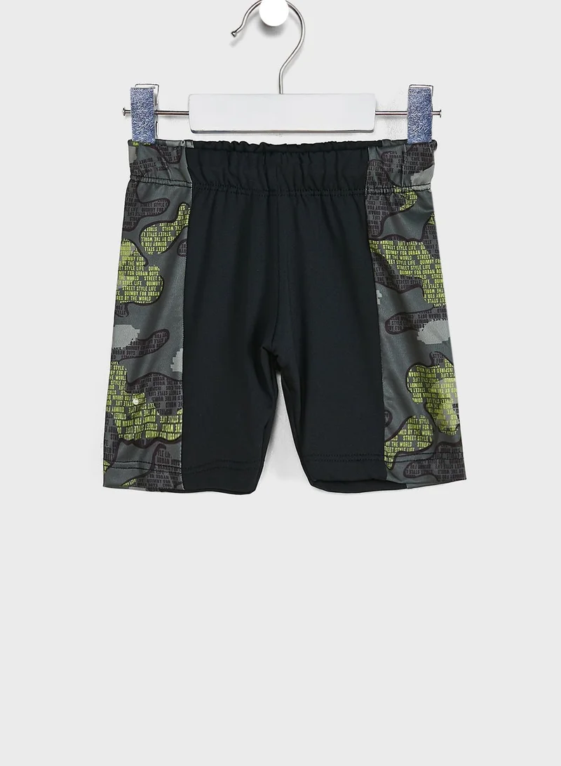 Quimby Youth Camo T-Shirt & Shorts Set