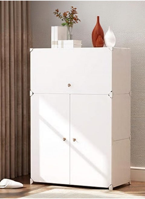 6-Tier Shoe Storage Cabinet Rack Plastic Shelves Organizer For Closet Hallway Bedroom Entryway 61X31X93 Cm 20 Pairs Of Shoes