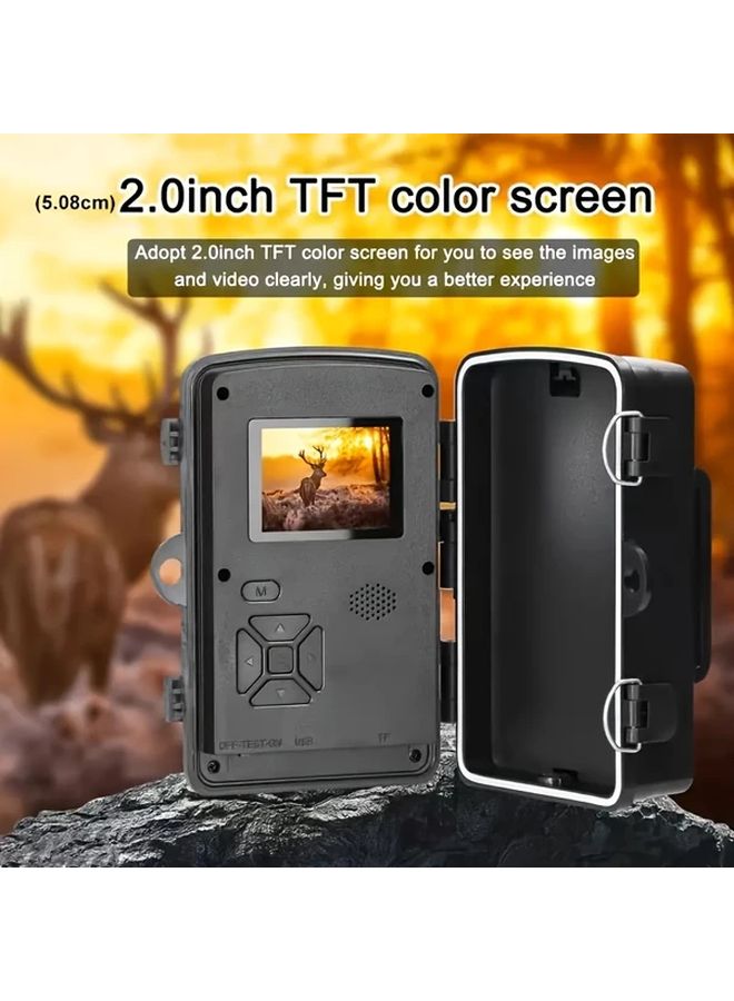 HD Hunting Camera 2 Inch Screen 393 7inch Night Vision 0 8s Motion Detection Cam No TF Card - Image 5