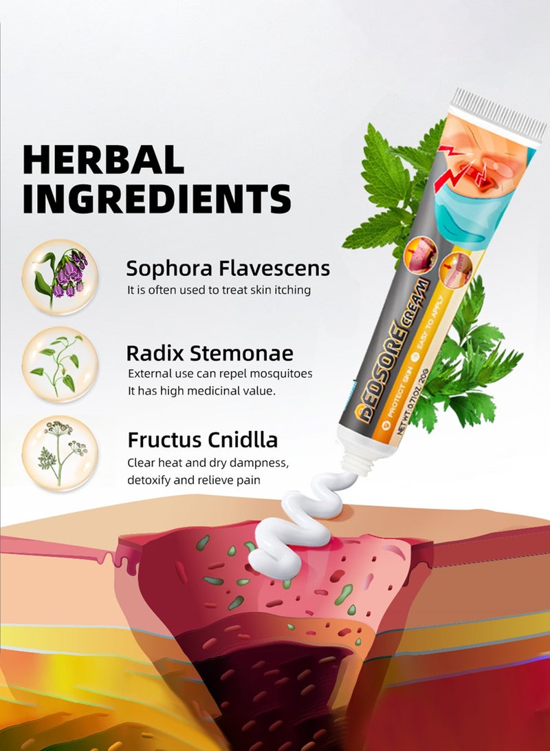 Sumifun 2 Pack Bedsores Healing Cream 20g Fast Acting Sore Relief Ointment for Wound Care and Pressure Ulcers - Image 4