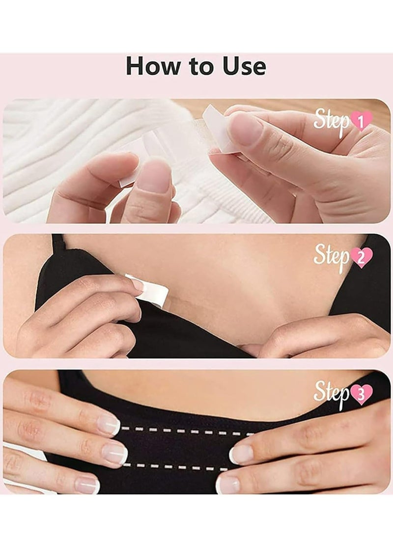 Generic 36 Pcs Skirt & Shirt Collar Stickers, Disposable Anti-Light Stickers, and Shoulder Strap Fixing Invisible Stickers Stay Fashion-Ready - Clear Tape for Clothes, Body, and All Skin Shades  - Image 4