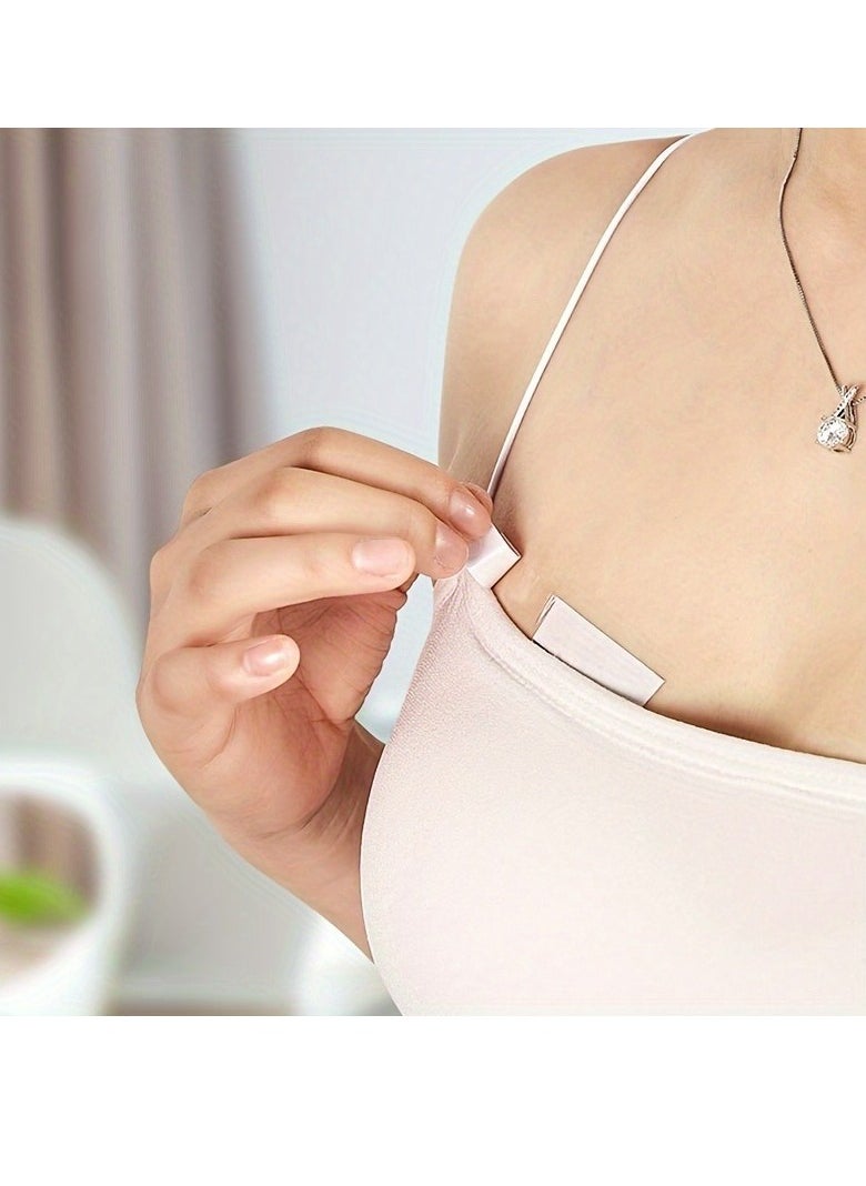 Generic 36 Pcs Skirt & Shirt Collar Stickers, Disposable Anti-Light Stickers, and Shoulder Strap Fixing Invisible Stickers Stay Fashion-Ready - Clear Tape for Clothes, Body, and All Skin Shades  - Image 3