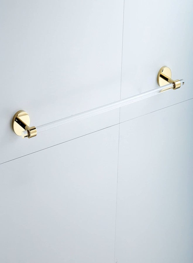 SHUNLI Acrylic Gold Towel Bar Towel Rack 16 inch for Bathroom,Wall Mounted Towel Holder Towel Hanger Modern SHUNLI - Image 4