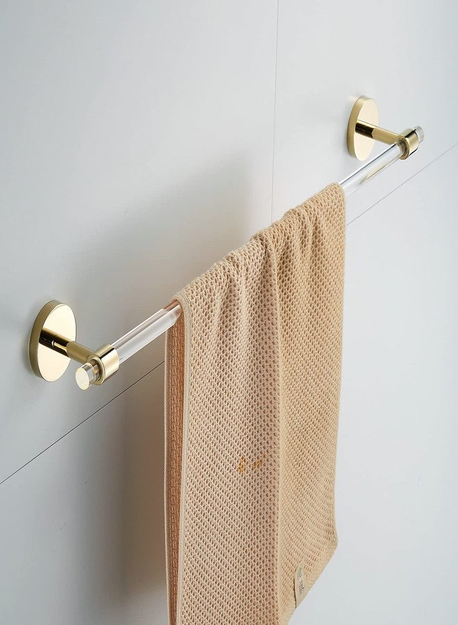 SHUNLI Acrylic Gold Towel Bar Towel Rack 16 inch for Bathroom,Wall Mounted Towel Holder Towel Hanger Modern SHUNLI - Image 3