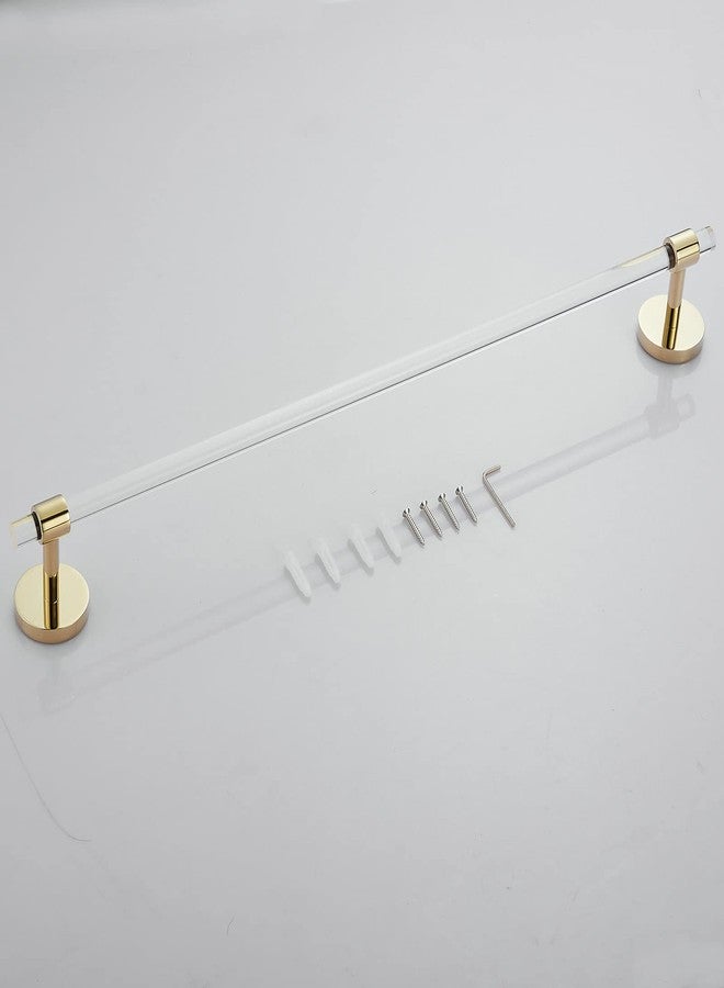 SHUNLI Acrylic Gold Towel Bar Towel Rack 16 inch for Bathroom,Wall Mounted Towel Holder Towel Hanger Modern SHUNLI - Image 5