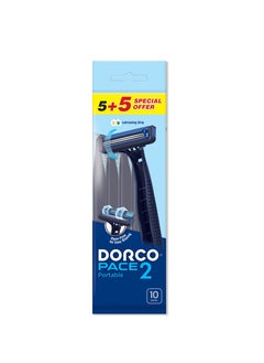 DORCO Dorco Pace2 Men Disposable Razor 5+5  - Image 1