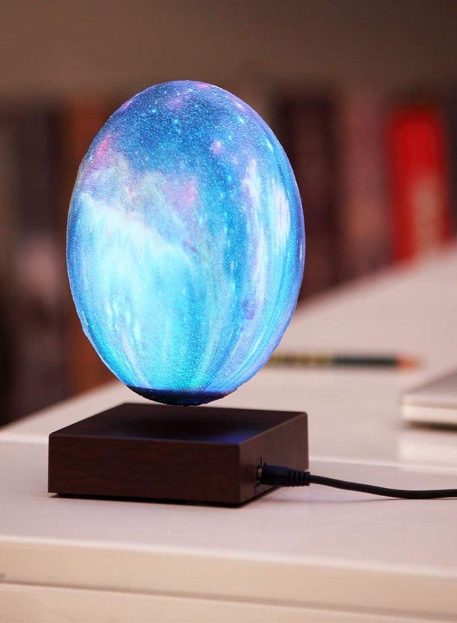 VGAzer Levitating Moon Lamp Floating and Spinning in Air Freely with Gradually Changing LED Lights Between 7 Colors,Decorative Light for Kids Lover Friends (Square Base) - Image 2