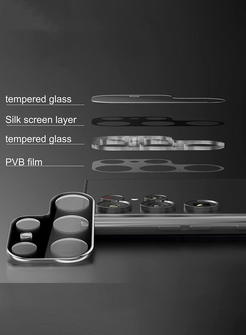Wtech Samsung Galaxy S23 Ultra 5G Premium Tempered Glass Camera Lens Protector (MLHCCR) - Clear  - Image 5