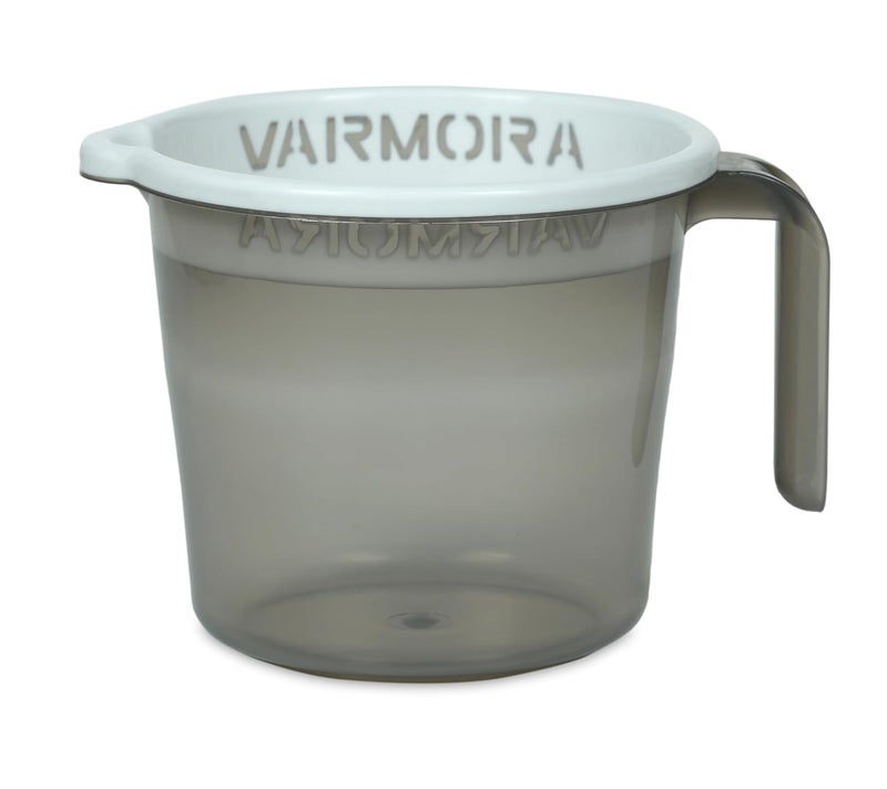 Varmora Deluxe Virgin Plastic Bathroom Mug 15 LTR AssortedPack of 4 - Image 3