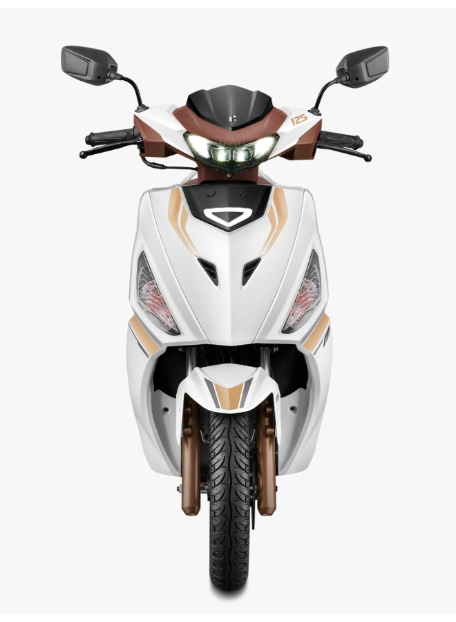 Hero Dash 125CC FI Scooter 2026 Model Automatic Fuel Injection Disc Brake Tubeless Tyres White - Image 4