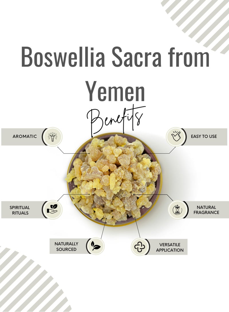 Awafi Mill Awafi Mill Frankincense Royal Incense Resin | Premium Boswellia Sacra from Yemen | Aromatic Yellow Resin - Image 2