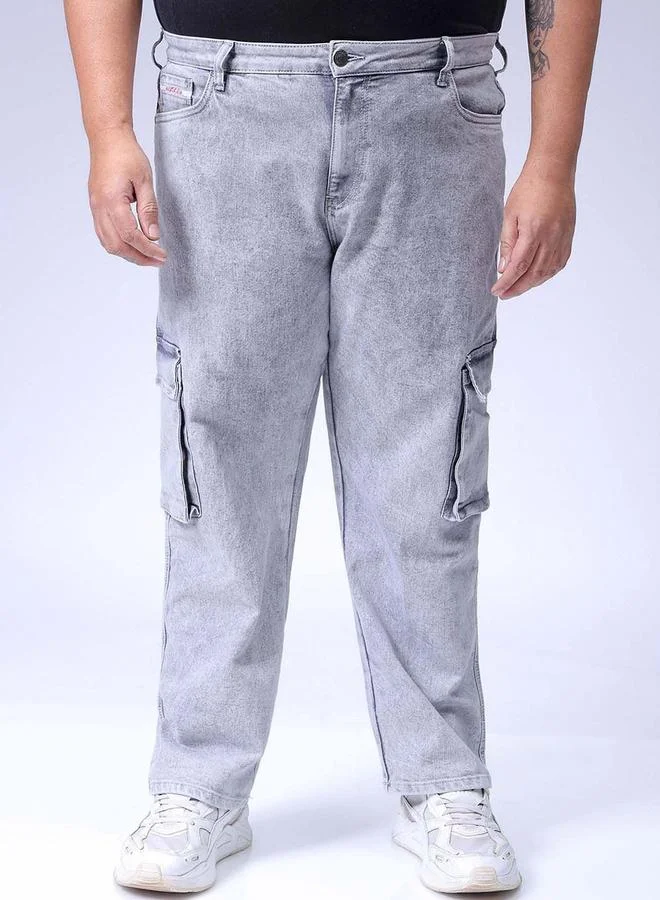Plus Size Men Relaxed Fit Cargo Jeans By HardSoda