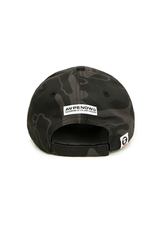 AAPE AAPENOW moonface logo camo cap