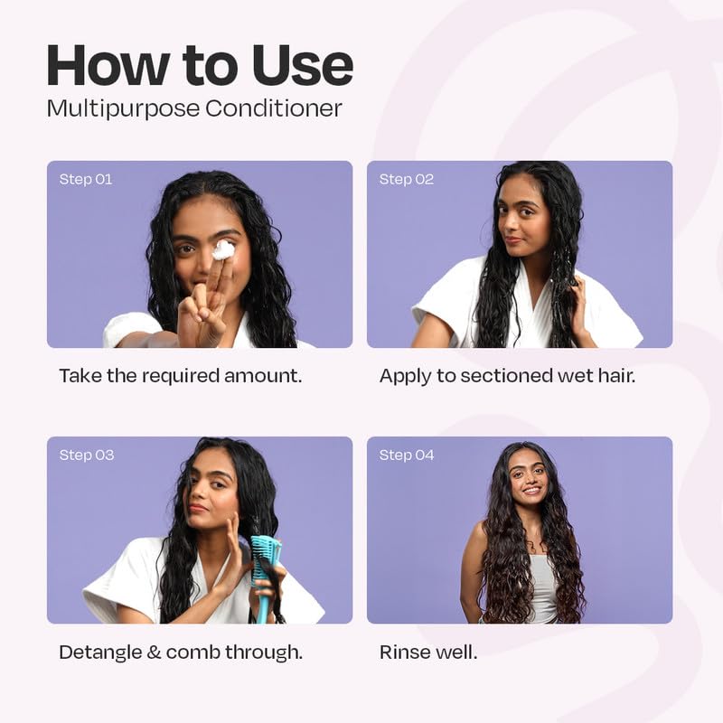 MANETAIN Multipurpose Conditioner 100gm for Curly & Wavy Hair | Hydrating Protein–Moisture Balanced Formula for Frizz Control & Softness | CG-Friendly, Silicone-Free | Suitable for Women & Men - Image 5