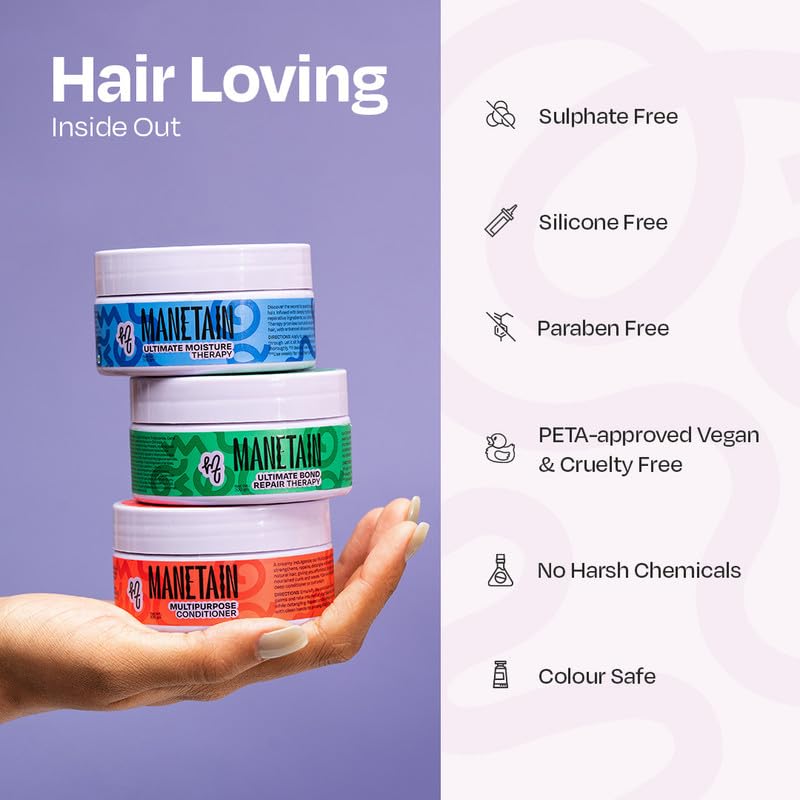 MANETAIN Multipurpose Conditioner 100gm for Curly & Wavy Hair | Hydrating Protein–Moisture Balanced Formula for Frizz Control & Softness | CG-Friendly, Silicone-Free | Suitable for Women & Men - Image 4
