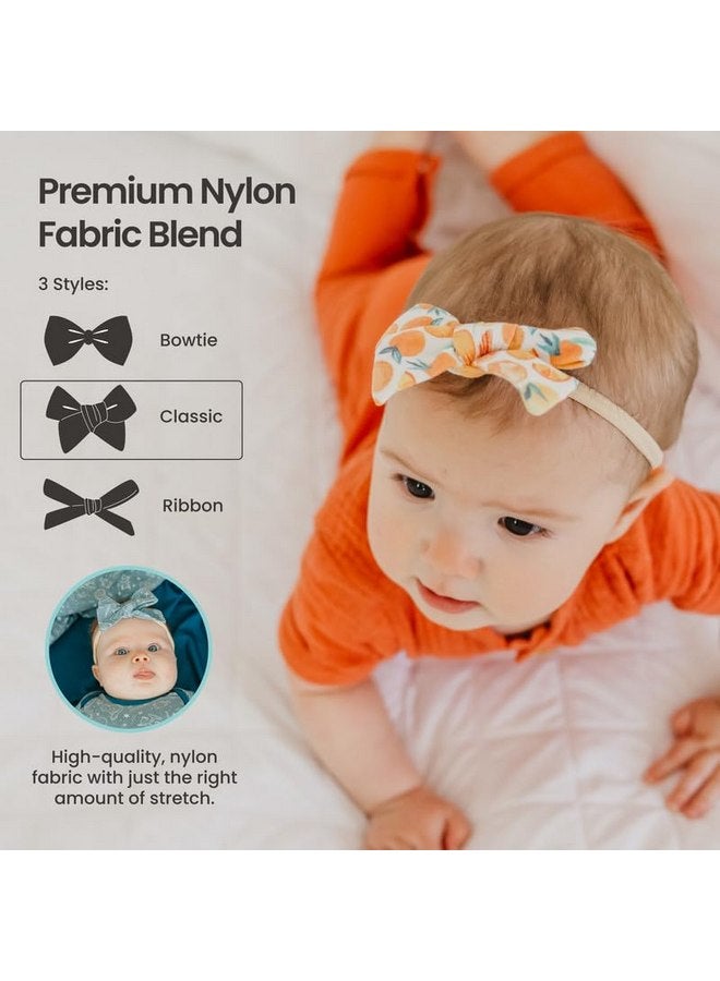 Copper Pearl Copper Pearl Baby Bows: Stylish Headbands for Baby Girls, Premium Soft and Stretchy Baby Headbands, Perfect for Newborns, Trendy Designs - Autumn - Image 3