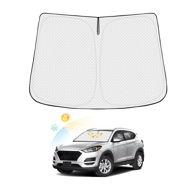 Canvcle Windshield Sun Shade for Hyundai Tucson 20162021 Thicken 6Layer Front Window Sunshade Cover Sun Visor Shield Protector Block UV Rays Keep Vehicle Cool