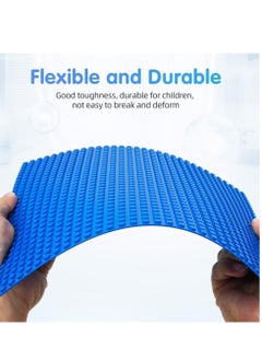 KASTWAVE ألواح قاعدة كلاسيكية، عبوة من 4 قطع من ألواح البناء المربعة مقاس 32 × 32 بوصة، ألواح قاعدة كبيرة من ألواح البناء مقاس 10 × 10 بوصة، متوافقة بنسبة 100% مع جميع العلامات التجارية الرئيسية، مجموعة ألواح البناء والعرض  - Image 5