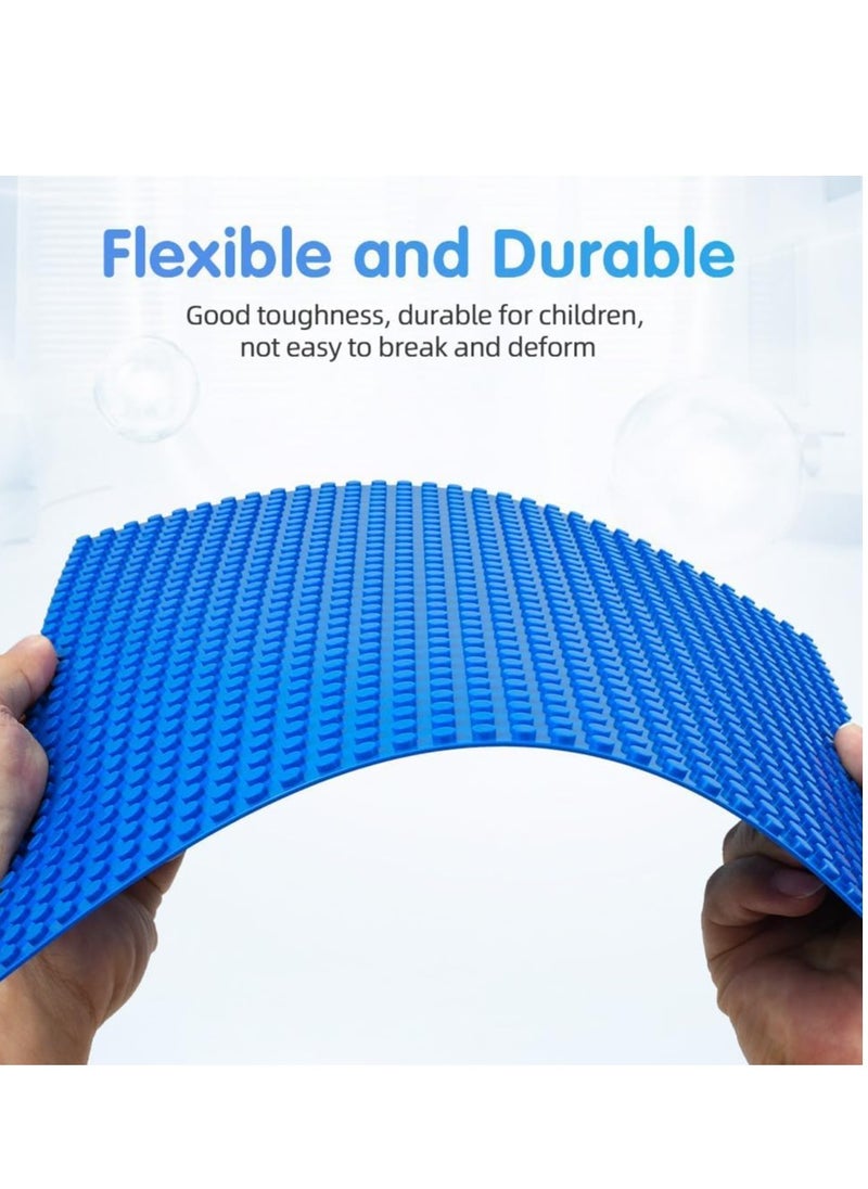 KASTWAVE - ألواح قاعدة كلاسيكية، عبوة من 4 قطع من ألواح البناء المربعة مقاس 32 × 32 بوصة، ألواح قاعدة كبيرة من ألواح البناء مقاس 10 × 10 بوصة، متوافقة بنسبة 100% مع جميع العلامات التجارية الرئيسية، مجموعة ألواح البناء والعرض - Image 1
