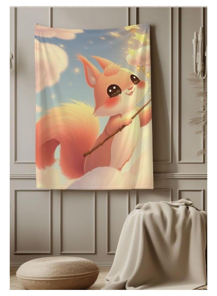 عام بطانية رقيقة من الفانيلا الكرتونية للأطفال والرضع (دافئة ومريحة، ومناسبة للنوم والألعاب) 70 سم * 100 سم - 1173 - Image 3