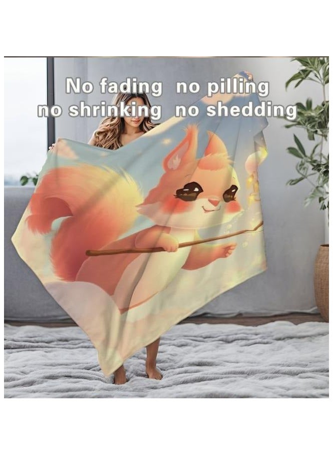 عام بطانية رقيقة من الفانيلا الكرتونية للأطفال والرضع (دافئة ومريحة، ومناسبة للنوم والألعاب) 70 سم * 100 سم - 1173 - Image 5