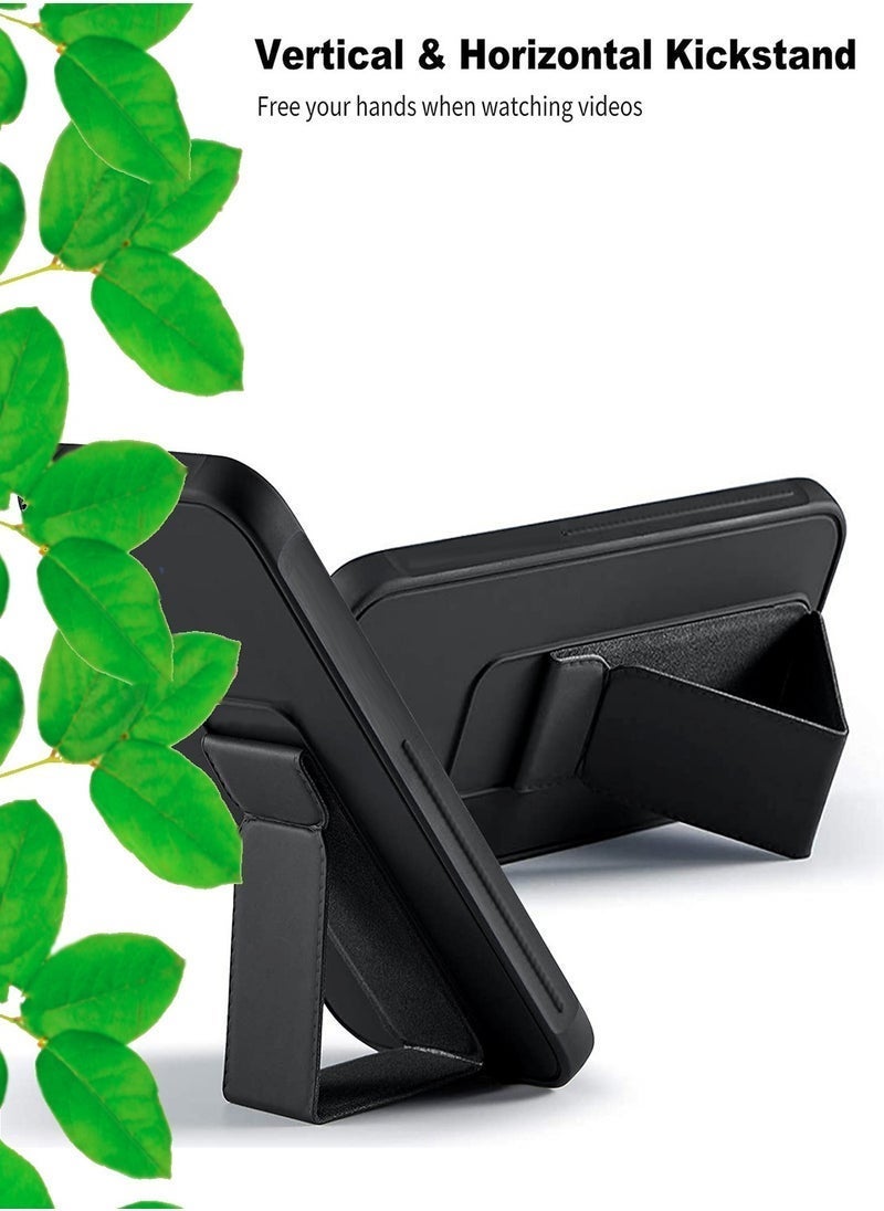 Raxoom Honor X5b / X5b Plus / X5b+ 4G 2024 Hand Grip Case Cover â€“ Foldable Magnetic Kickstand, Wrist Strap & Finger Grip, Built-in Iron Case for Extra Protection, Premium Quality, Shockproof, Slim Design â€“ Black - Image 5