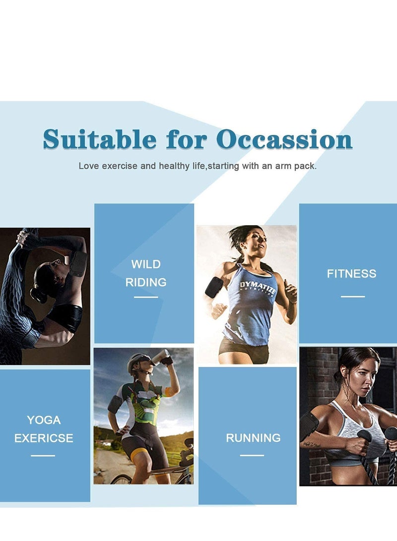 SOLARAE Armband for Running Workout for iPhone 12 11 Pro Max Xs Xr X 8 7 6s 6 Plus Cell Phone Holder, for Samsung Galaxy Note S10 S9, Waterproof Phone Pouch for Running iPhone Armband Men Women - Image 4