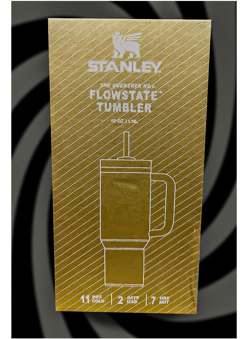 Stanley 40oz Tumbler – Limited Edition Stainless Steel Reusable Travel Mug with Straw | Leak-Resistant FlowState™ 3-Position Lid | BPA-Free & Eco-Friendly | Double-Wall Vacuum Insulated for Hot & Cold Drinks Up to 24 Hours | Ergonomic Handle | Dishwasher Safe | Fits Most Car Cup Holders