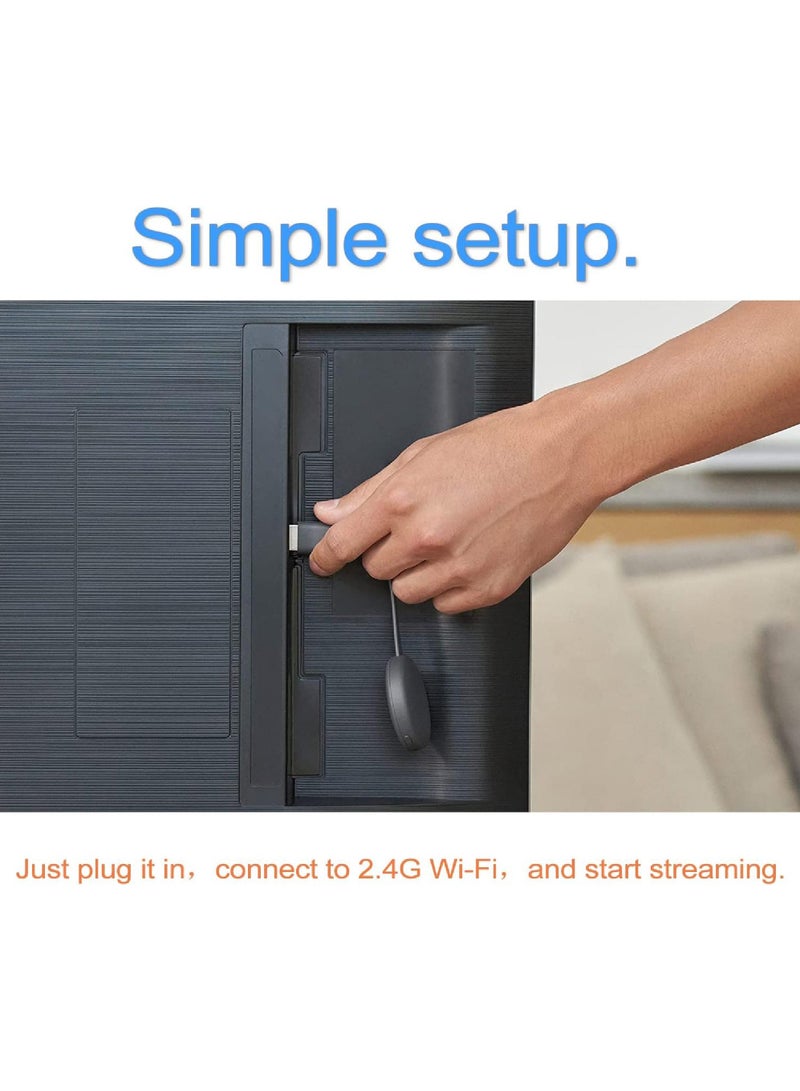 Rock Pow 4K 2K 1080P Wireless HDMI Streaming Adapter Compatible Phone/Tablet/PC to HDTV/Projector Movies/Shows/Live TV Airplay/Miracast/DLNA - Image 4