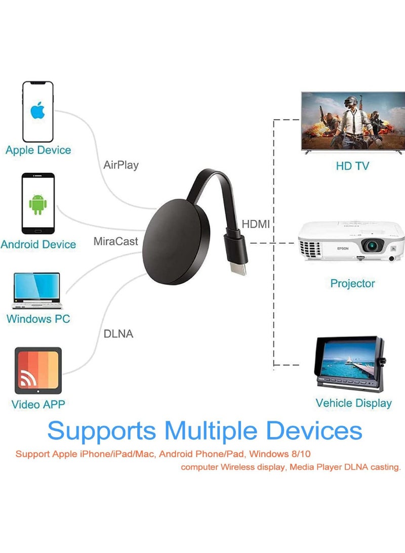 Rock Pow 4K 2K 1080P Wireless HDMI Streaming Adapter Compatible Phone/Tablet/PC to HDTV/Projector Movies/Shows/Live TV Airplay/Miracast/DLNA - Image 5