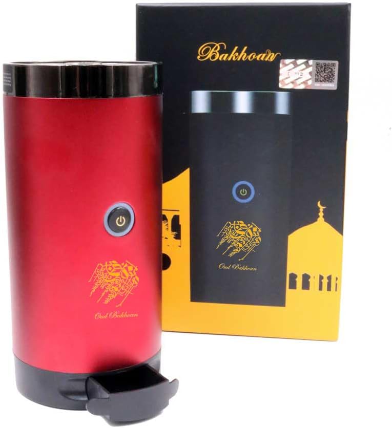 Bakhoor BoSidin New Incense Burner, Upgraded Quality with Incense Storage, USB Rechargeable Bakhoor Burner, Portable Electric Mubkhara Device for Home Office and Car (RED) - Image 1
