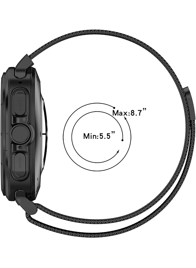 erorex Replacement Strap For Samsung Watch7 Ultra Mesh Stainless Steel Metal Watch Strap Compatible With Samsung Watch7 Ultra Wrist Strap Metal Wristband 1.85Inch 47Mm - Image 3