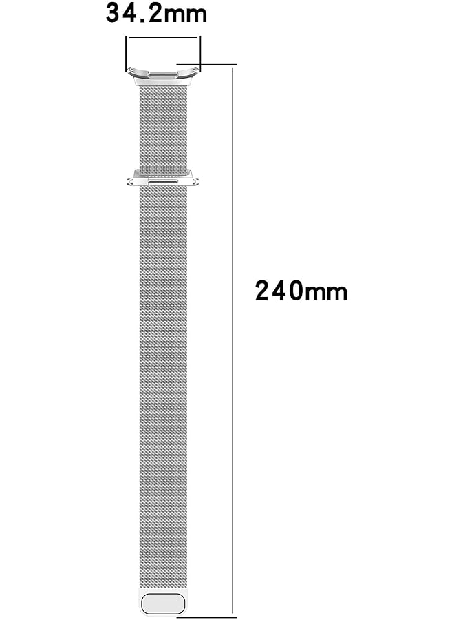 erorex Replacement Strap For Samsung Watch7 Ultra Mesh Stainless Steel Metal Watch Strap Compatible With Samsung Watch7 Ultra Wrist Strap Metal Wristband 1.85Inch 47Mm - Image 2