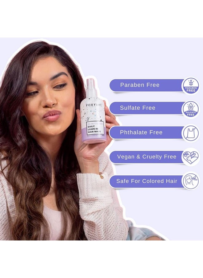FoxyBae - Hair Mask For Dry Damaged Hair And Growth Overnight Hair Mask Treatment With Biotin & Shea Moisture 12In1 Magic Dry Hair Mask & Hydrating Leave In Conditioner Spray 8 Oz - Image 1