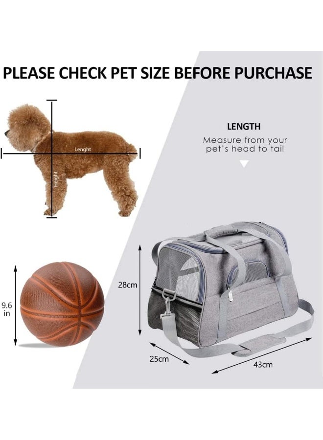NeoStyle Cat Carrier, Premium Pet Carrier Soft Sided with Fleece Pad for Cat and Small Dogs, Portable Cozy Travel Pet Bag, Car Seat Safe Carrier - Image 2