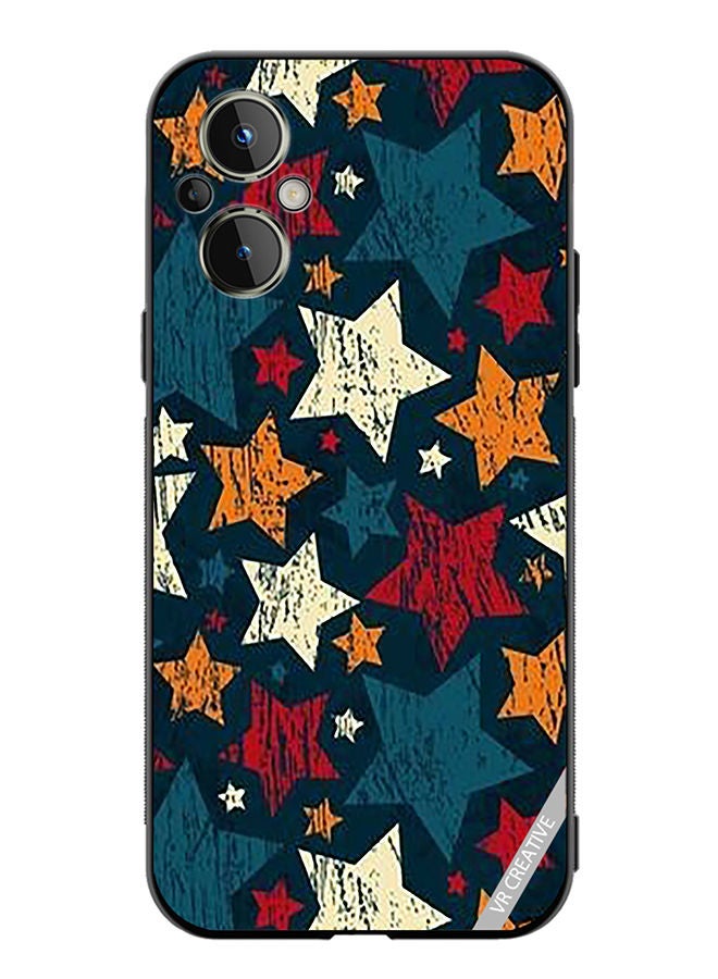 VR CREATIVE Protective Case Cover For OnePlus Nord N20 5G Colorful Stars Design Multicolour - Image 1