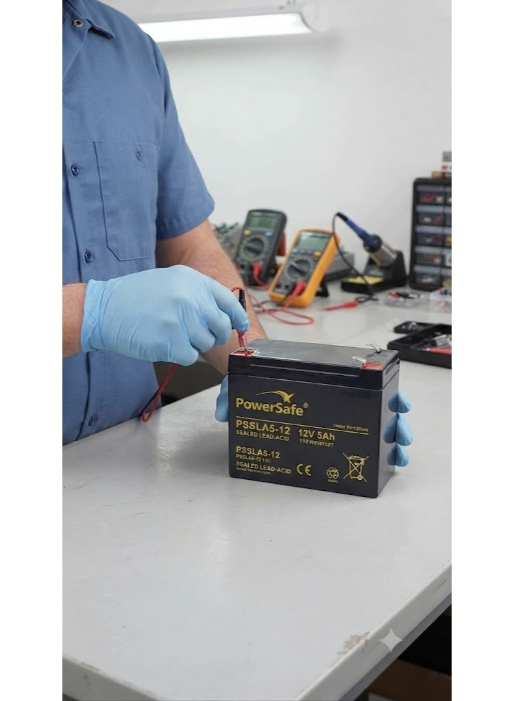 PowerSafe Sealed Lead Acid Battery 12V-5Ah PSSLA 5-12 - Image 2